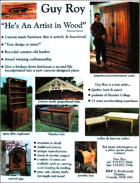Guy Roy artist one-pager