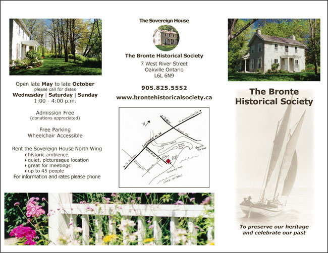 Bronte Historical Society general brochure