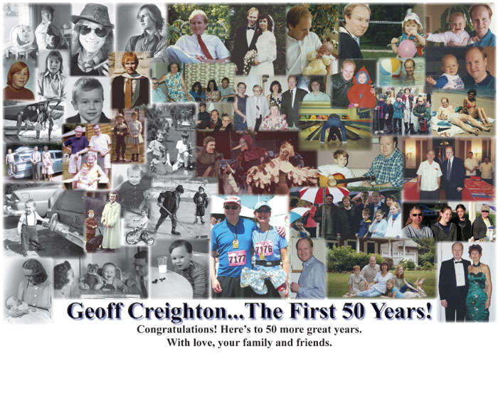 collage Geoff 50th birthday