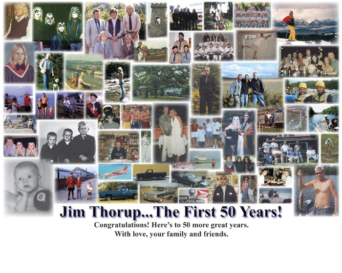 collage Jim 50th birthday