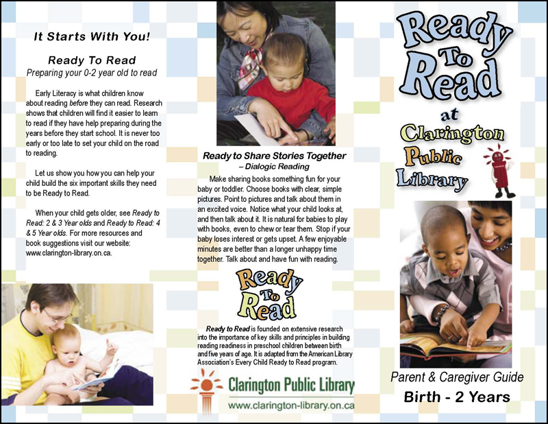 Ready To Read brochure 1 page 1